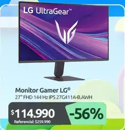 PC Factory Lg - monitor gamer oferta