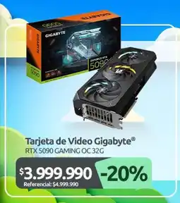 PC Factory Tarjeta de video gigabyte oferta