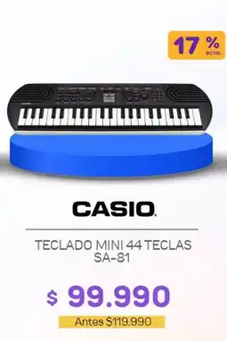 Casa Royal Casio - teclado mini 44 teclas sa-81 oferta