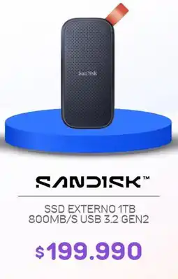 Casa Royal Sandisk - ssd externo 1tb 800mb/s usb 3.2 gen2 oferta