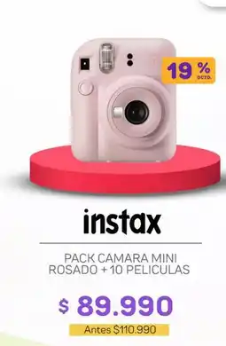 Casa Royal Pack camara mini rosado + 10 peliculas oferta