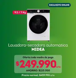 Tottus Midea - lavadora-secadora automatica oferta