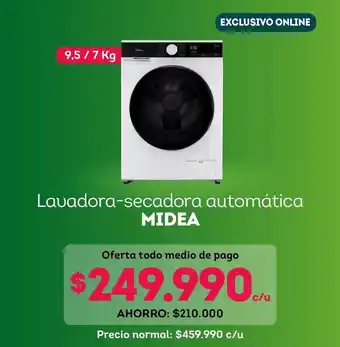 Midea - lavadora-secadora automatica