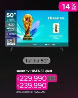 Ripley Hisense - smart tv qled oferta