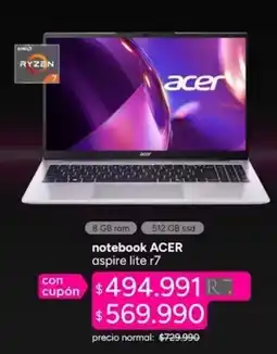 Ripley Acer - notebook oferta