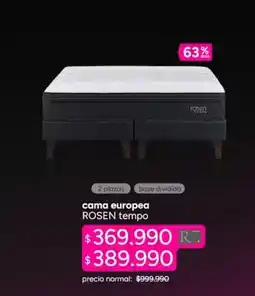 Ripley Rosen - cama europea oferta