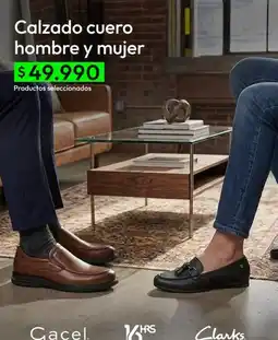 Falabella Clarks - calzado cuero hombre y mujer oferta