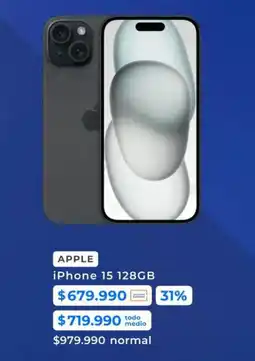Paris Apple - iphone 15 128gb oferta