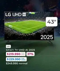 Paris Lg - smart tv uhd ai 2025 oferta