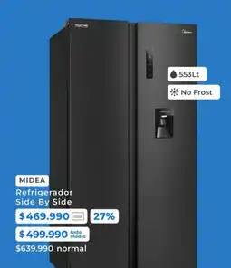 Paris Midea - refrigerador side by side oferta