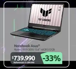 PC Factory Asus - notebook oferta