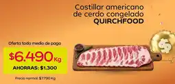 Tottus Costillar americano de cerdo congelado oferta