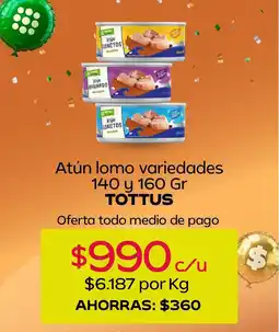 Tottus Tottus - atún lomo oferta