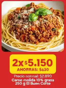 Super Bodega a Cuenta El buen corte carne molida 10% grasa oferta