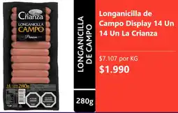 Super Bodega a Cuenta La crianza longanicilla de campo display oferta