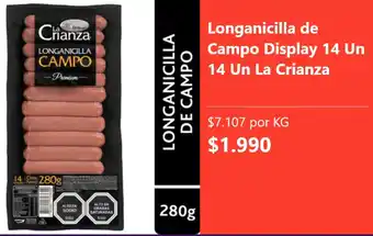 La crianza longanicilla de campo display
