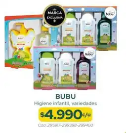 Cruz Verde Bubu higiene infantil, variedades oferta
