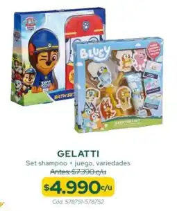 Cruz Verde Gelatti set shampoo + juego, variedade oferta