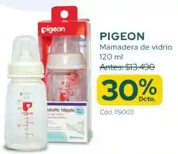 Cruz Verde Pigeon mamadera de vidrio oferta
