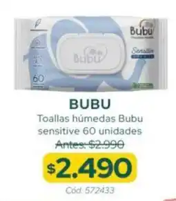 Cruz Verde BUBU Toallas húmedas Bubu sensitive oferta