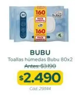 Cruz Verde Bubu toallas húmedas oferta