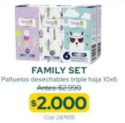 Cruz Verde Family set pañuelos desechables triple hoja oferta