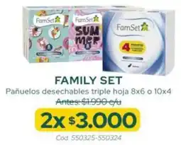 Cruz Verde Family set pañuelos desechables triple hoja oferta