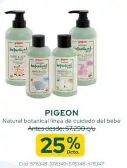 Cruz Verde Pigeon natural botanical línea de cuidado del bebé oferta
