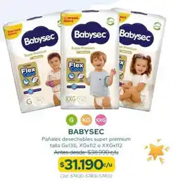 Cruz Verde Babysec pañales desechables super premium oferta