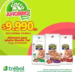 Supermercado El Trébol Master cat - alimento gato adulto oferta