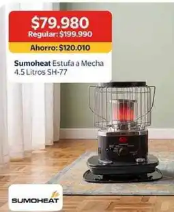 Lider Sumoheat estufa a mecha oferta