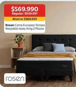 Lider Rosen - cama europea tempo oferta