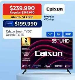 Lider Smart tv 55'' google tv 4k oferta