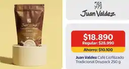 Lider Juan valdez - café liofilizado tradicional doypack oferta