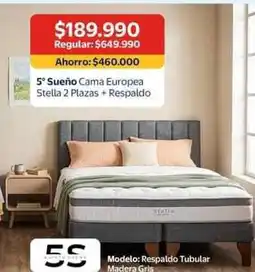 Lider Modelo: respardo tubular stella 2 plazas + respardo oferta