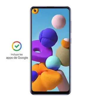 Abcdin Celular Samsung Galaxy A21S Azul 64 GB 6,5" oferta