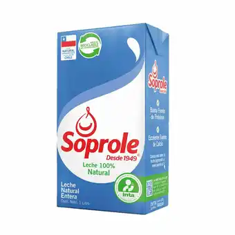 Unimarc Leche entera natural Soprole 1 L oferta