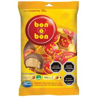 Unimarc Chocolate Bon o Bon leche bolsa 8 un 120 g oferta