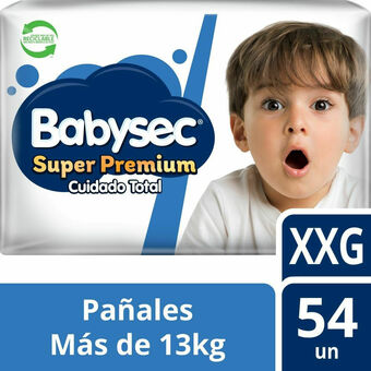 Unimarc Pañal Babysec super premium cuidado total XXG 54 un oferta