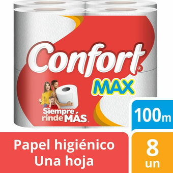 Unimarc Papel higiénico Confort max una hoja 8 un de 100 m oferta