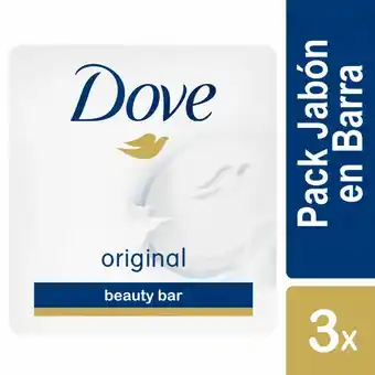 Unimarc Jabón en barra Dove original 3 un de 90 g oferta