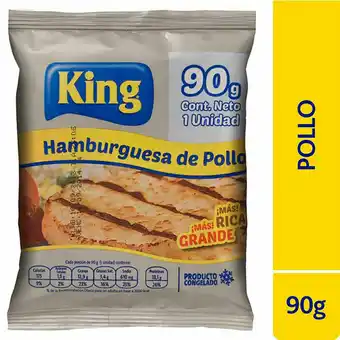 Unimarc Hamburguesa pollo King 90 g oferta