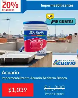 Constructor Sodimac Acuario impermeabilizante acuario acriterm blanco oferta