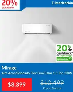 Constructor Sodimac Flex - aire acondicionado frio/calor 1.5 ton 230v oferta