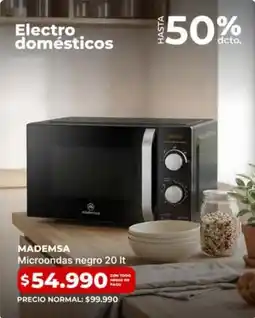 Easy Mademsa - microondas negro 20 lt oferta