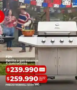 Easy Fdv - parrilla a gas essence 4 quemadores oferta