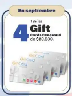 Gobantes Tarjeta cencosud - cards oferta