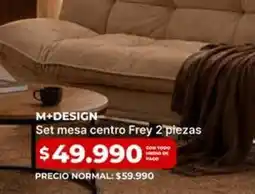 Easy Set mesa centro frey 2 piezas oferta