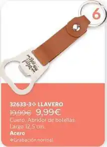 Cristian Lay Cuero, abridor de botellas, largo 12,5 cm oferta