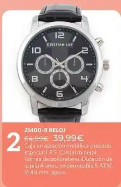 Cristian Lay Cristal - caja en alección metalica chapado especial oferta